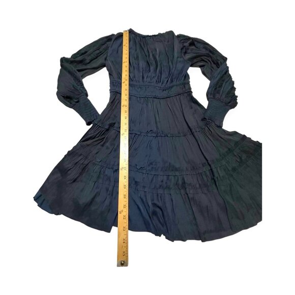 Ulla Johnson Gemma Plissé Mini Dress Midnight,  Size 8 NWT $575 - Picture 16 of 16